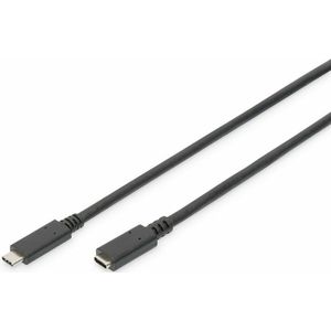 USB-C-kabel Digitus AK-300210-015-S Zwart 1,5 m