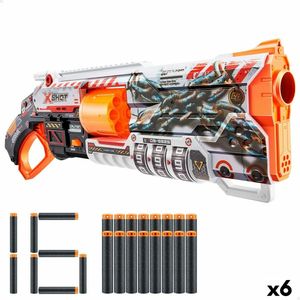 Pistool met pijltjes Zuru X-Shot Skins Lock Blaster 57 x 19 x 6 cm 6 Stuks