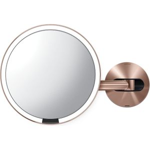 Simplehuman - Spiegel met Sensor 20 cm 5x Vergroting Wandbevestiging Oplaadbaar