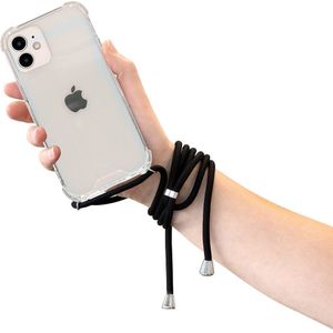 Mobiparts Lanyard Case Apple iPhone 12 Mini Black Cord