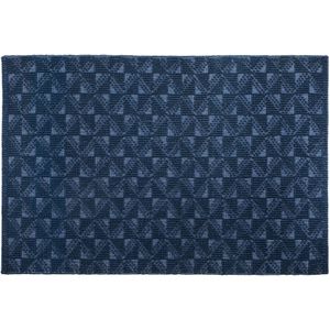 SAVRAN - Laagpolig vloerkleed - Blauw - 160 x 230 cm - Wol