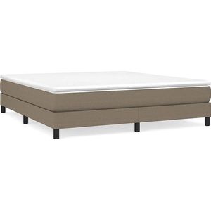 vidaXL-Boxspringframe-stof-taupe-160x200-cm