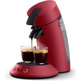 Philips Senseo Original Plus CSA210/90 - Koffiepadmachine voor max 2 Kopjes Koffie - Exclusief Koffiepads - Rood