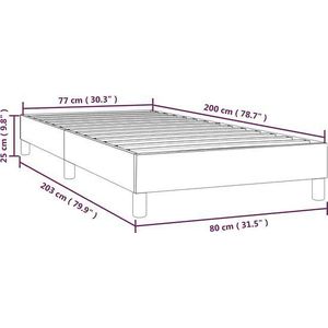 vidaXL-Boxspringframe-stof-zwart-80x200-cm