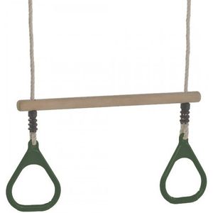 Rekstok Trapeze Met Ringen (Groen)