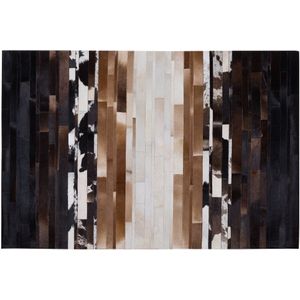 DALYAN - Vloerkleed - Multicolor - 160 x 230 cm - Koeienhuid leer