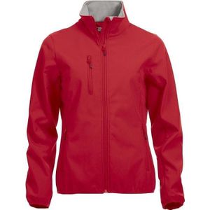 Clique Basic Softshell Jas Dames Red maat XS