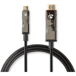 USB Type-C naar HDMI-Kabel | AOC | Type-C Male - HDMI-Connector | 50.0 m | Zwart Nedis