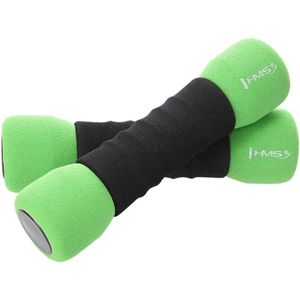 HMS CM07 Zachte Dumbbellset 2x 1,5 kg - Groen