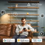 Slimme Thermostaat Multi-Room Starterskit - Smart Thermostaat X - 2 Radiatorknoppen - incl. Matter Bridge - werkt met Google Home, Alexa & Apple Homekit - Bedrade variant - Zwart/Wit
