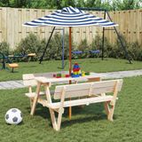 Parasol voor kinderen met houten paal 120x140 cm