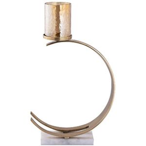 PTMD Kandelaar Cailey - 34x10x53 cm - Aluminium - Goud