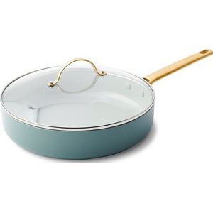 GreenPan Padova Smokey Sky Blue hapjespan met deksel ø28 cm - inductie - anti-aanbak - PFAS-vrij