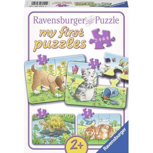 Schattige Huisdieren Puzzel (4 stukjes) - Ravensburger