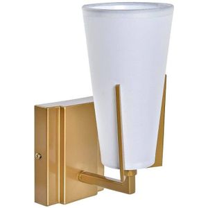 Muurlamp DKD Home Decor 25W Gouden Metaal Polyester Wit 220 V (12 x 14 x 25 cm)