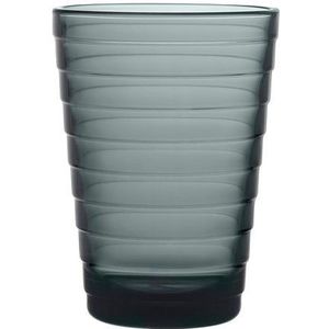 Iittala Aino Aalto - Tumbler Glazen Set - Waterglas - Vaatwasserbestendig - Donkergrijs - 33 cl - 2 Stuks