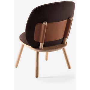 EMKO Naïve Low Chair Brown/Velour fabric