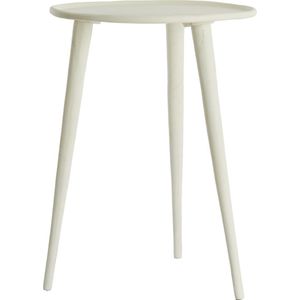 Light & Living Ronde Bijzettafel Babina - 36cm - Crème