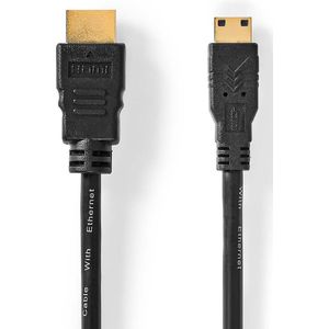 High Speed HDMI-kabel met Ethernet | HDMI-connector - HDMI-mini-connector | 3,0 m | Zwart Nedis