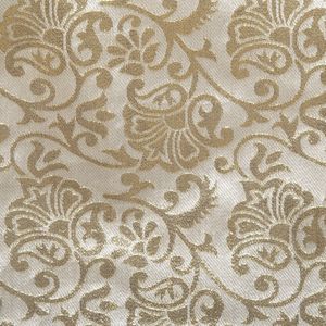 DELUXE XXL Tafelkleed - Baroque Beige met Goud - 140 X 360 cm - Kersttafelkleed