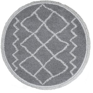 Vloerkleed Marrakesh Grey Rond ø80 cm