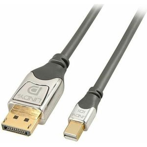 Mini DisplayPort naar DisplayPort-Adapter LINDY 36310 Grijs 50 cm