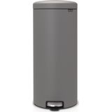 Brabantia NewIcon Prullenbak - 30 liter - Mineral Concrete Grey