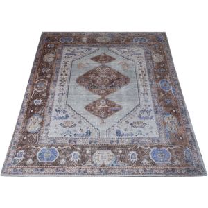 Veer Carpets Vloerkleed Karaca Purple/Brown 07 - 70 x 140 cm