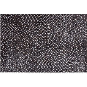 AKKESE - Patchwork vloerkleed - Bruin - 160 x 230 cm - Koeienhuid leer