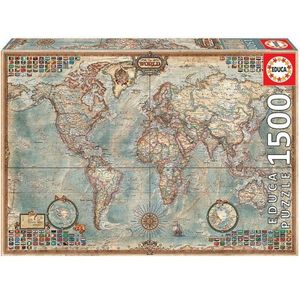Puzzel Educa The World, Political map 16005 1500 Onderdelen