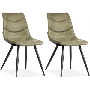 MX Sofa Stoel Crazy - Olive (set van 2 stoelen)