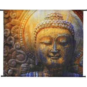 HD Collection - Wandkleed Buddha velvet 146x110 cm