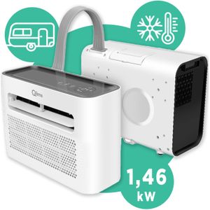 Qlima MS-AC 5001 Split unit airconditioner - Wit/Zwart - Caravan Airco - Ideaal om kleinere ruimte snel koel te krijgen