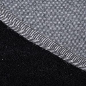 DEMRE - Shaggy vloerkleed - Zwart - 140 cm - Polyester
