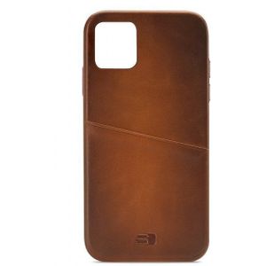 Senza Desire Leather Cover with Card Slot Apple iPhone 11 Burned Cognac