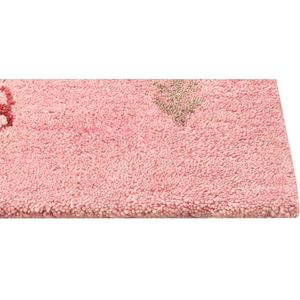 YULAFI - Modern vloerkleed - Roze - 200 x 300 cm - Wol