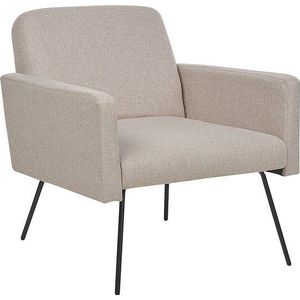 Beliani NARKEN - Fauteuil - Beige - Polyester