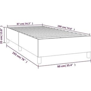 vidaXL-Boxspringframe-stof-zwart-90x190-cm