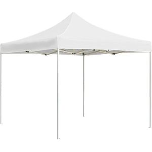 vidaXL - Partytent - professioneel - inklapbaar - 2x2 - m - aluminium - wit