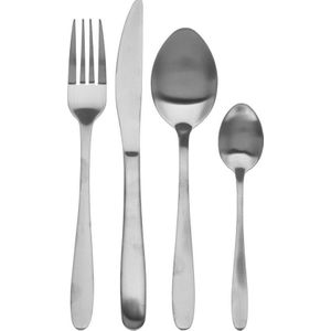 Excellent Houseware Bestekset Tableware Collection - 16-delig - zilver - RVS - 4 personen