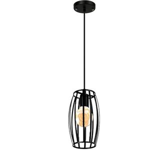 Homestyle Pro Homestyle MK011-B Industriële Hanglamp 14x23 cm Zwart/Metaal