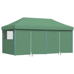 vidaXL - Partytent - inklapbaar - pop-up - met - 4 - zijwanden - groen