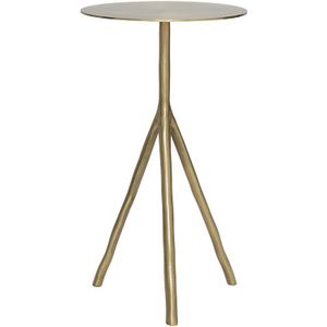 Urban Nature Culture Side table Eleni Gold / Cast Aluminium/ iron sheet rod