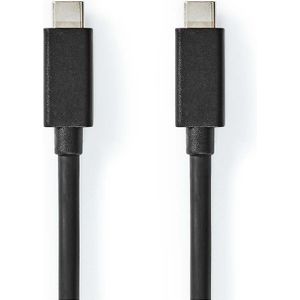 USB-Kabel | USB 3.2 Gen 2x2 | USB-C Male | USB-C Male | 100 W | 4K@60Hz | 20 Gbps | Vernikkeld | 2.0