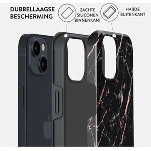 Burga Tough Case Apple iPhone 15 Plus - Rose Gold Marble