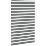 Zebra rolgordijn 140x230 cm stofbreedte 135,9 cm donkergrijs