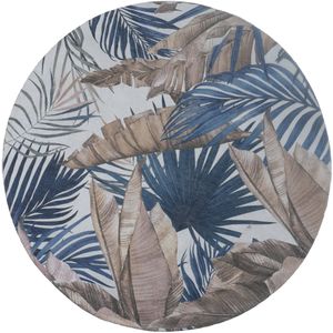 Vloerkleed Palm Blue Rond ø160 cm