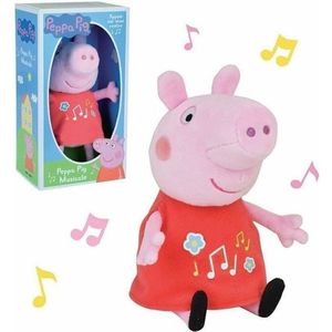 Peppa Pig Knuffel met Muzikale Buik - 17 cm - Roze