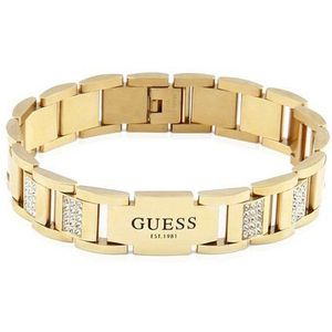 GUESS Frontiers Heren Armband Staal - Goudkleurig