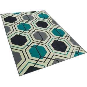 GIRESUN - Laagpolig Vloerkleed - Multicolor - 140 X 200 cm - Polyester